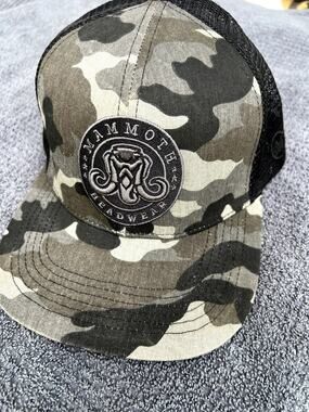 Mammoth Headwear Classic Trucker Snapback Camo Hat